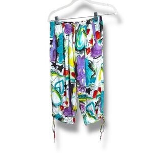 Jams World “Love Potion” Tie Hem Pajama Pants Size Small